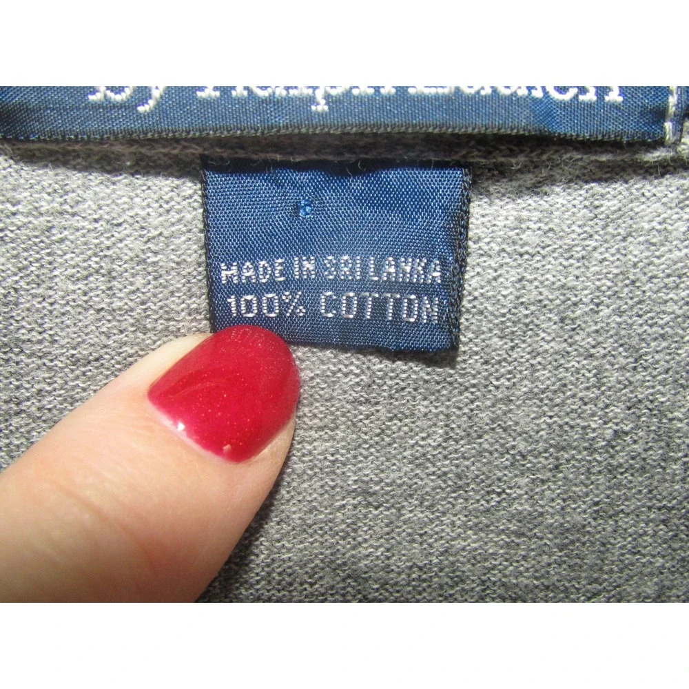 Polo Ralph Lauren Long Sleeve Polo Shirt Gray‎ Heathered Cotton Men's XL